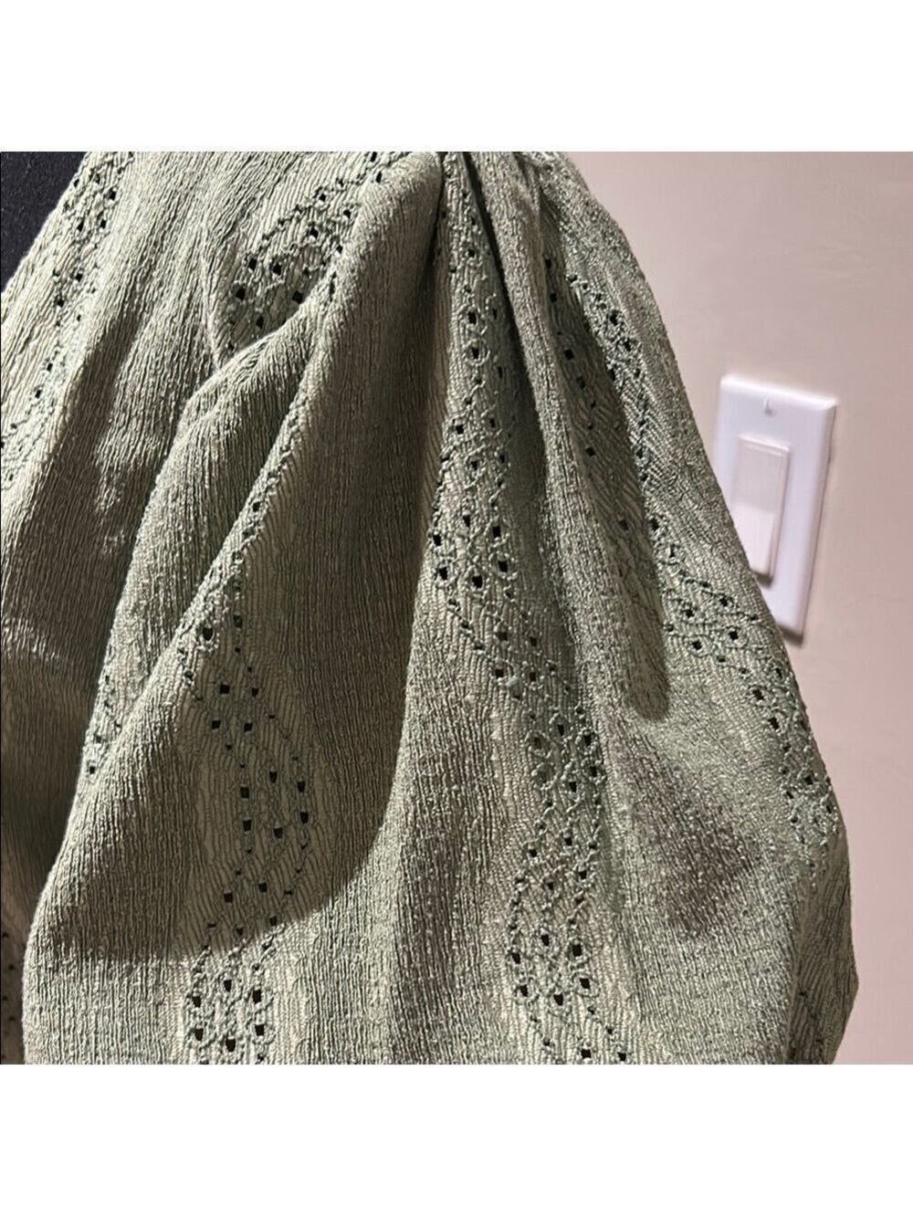 Suzy Shier Green Puff Sleeve Sundress - Picture 2 of 7